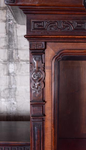 Small Japanese unit with a decor of vase with flowers and mother of pearl inlays Small Japanese unit with a decor of vase with flowers and mother of pearl inlays-5