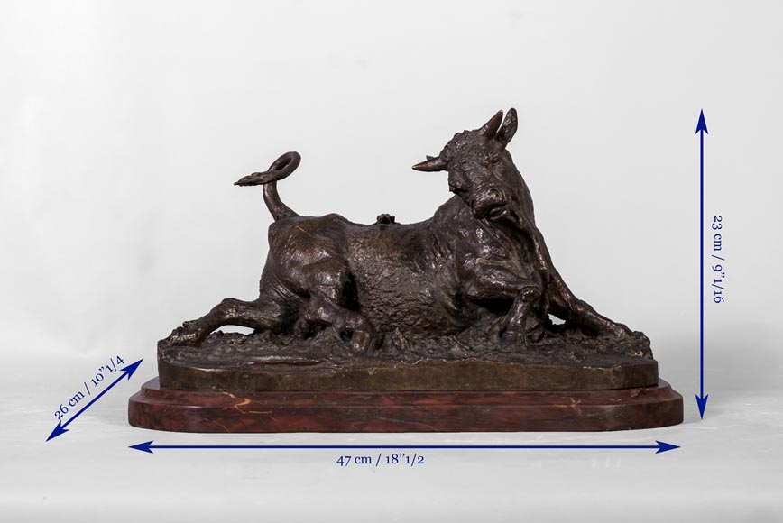 Christophe FRATIN (1801-1864), Taureau à la grenouille (A Bull With a Frog) Christophe FRATIN (1801-1864), Taureau à la grenouille (A Bull With a Frog)-10