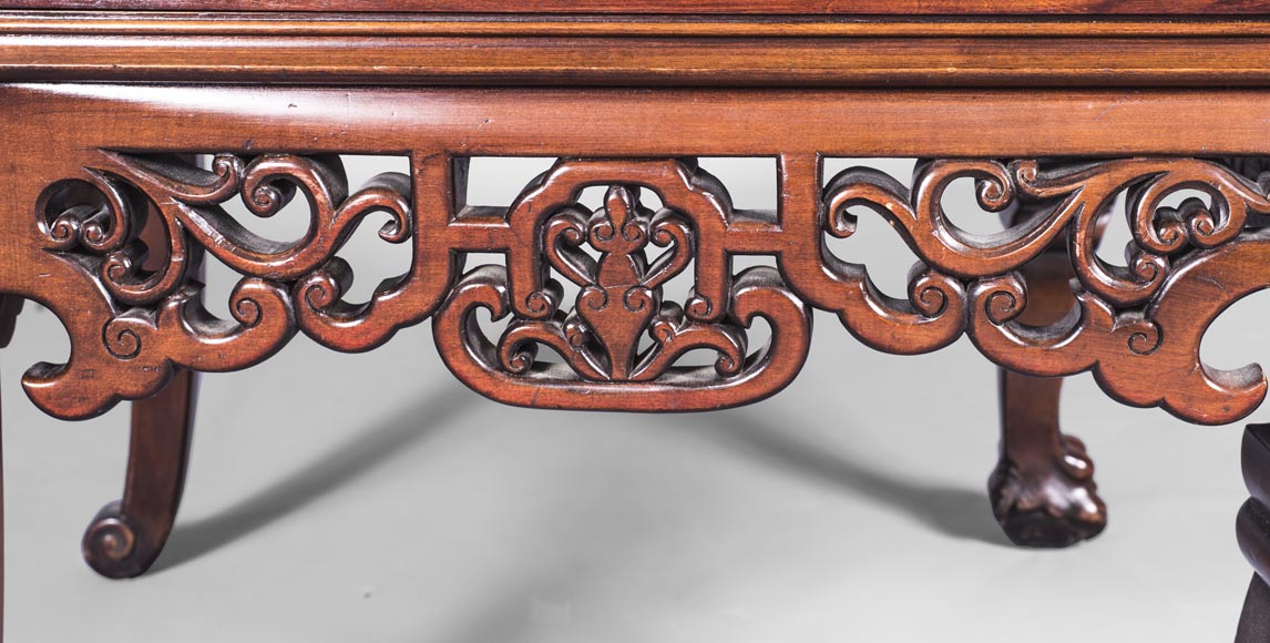 Cyrille RUFFIER DES AIMES (1844-1916) - Set of two chairs and an armchair inspired by the Far East Cyrille RUFFIER DES AIMES (1844-1916) - Set of two chairs and an armchair inspired by the Far East-13