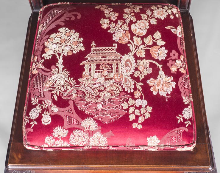 Cyrille RUFFIER DES AIMES (1844-1916) - Set of two chairs and an armchair inspired by the Far East Cyrille RUFFIER DES AIMES (1844-1916) - Set of two chairs and an armchair inspired by the Far East-22