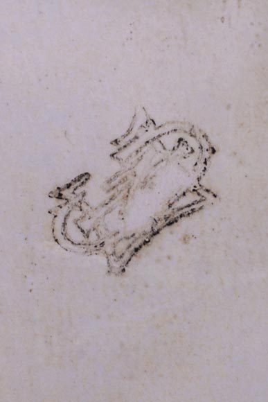 Japanese style cachepot in glazed earthenware with medallion decoration of animated life scenes Japanese style cachepot in glazed earthenware with medallion decoration of animated life scenes-3