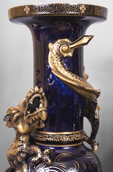 Japanese style clock set with Fô dog Japanese style clock set with Fô dog-6