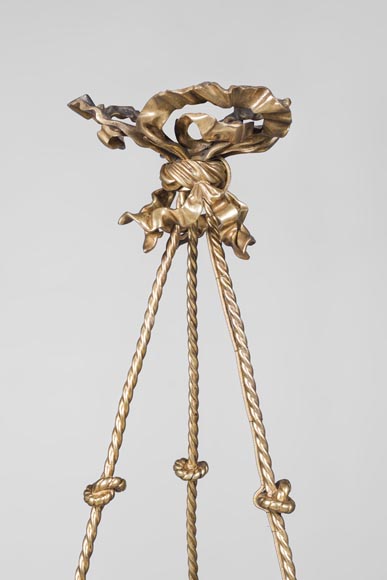 Eugène SOLEAU - Chandelier with Beshimi masks Eugène SOLEAU - Chandelier with Beshimi masks-5