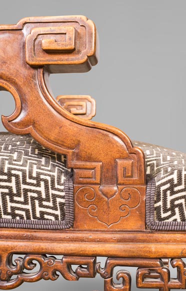 Gabriel VIARDOT (attributed to) - Set of two dragon chairs Gabriel VIARDOT (attributed to) - Set of two dragon chairs-9