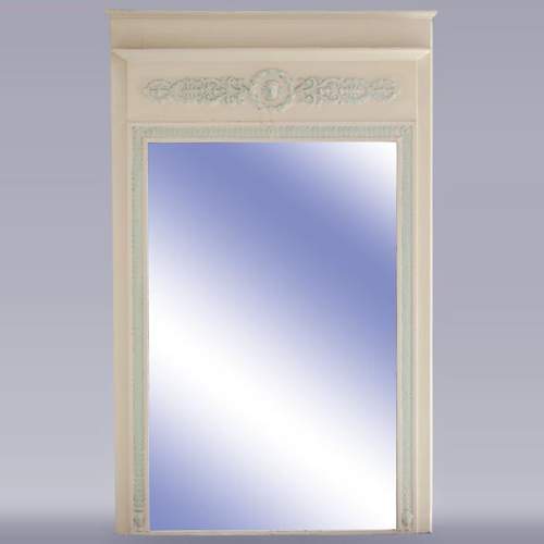 Painted Empire style trumeau, with an Apollon head