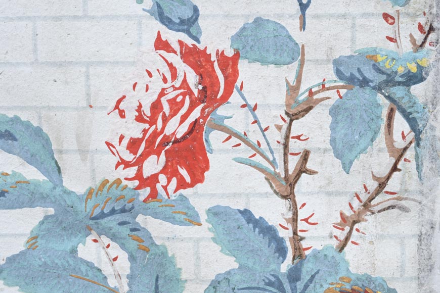 A beautiful set of polychrome wallpaper from a room-6