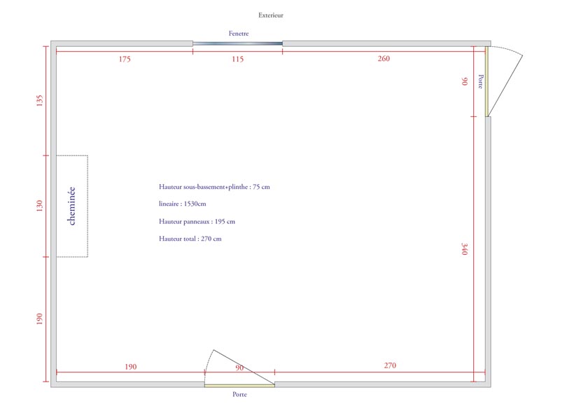 A beautiful set of polychrome wallpaper from a room-13