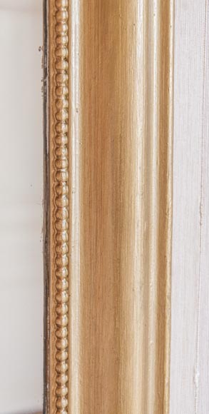 An antique Louis XVI style overmantel with pearls-2