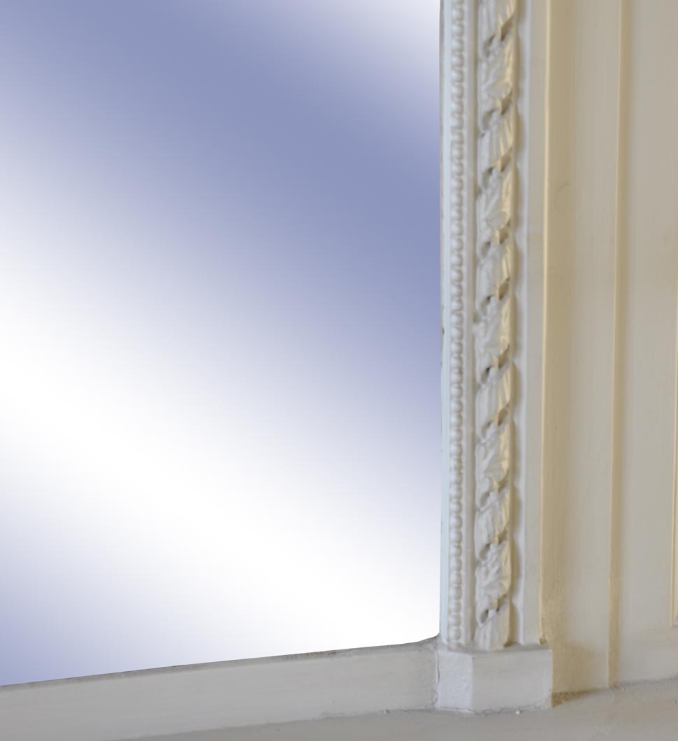 Antique Louis XVI style trumeau with floral basket decoration Antique Louis XVI style trumeau with floral basket decoration-4