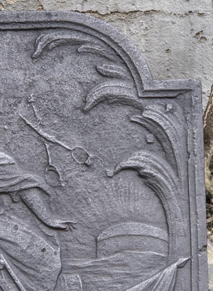 An antique fireback with Minerva, 18th century An antique fireback with Minerva, 18th century-2