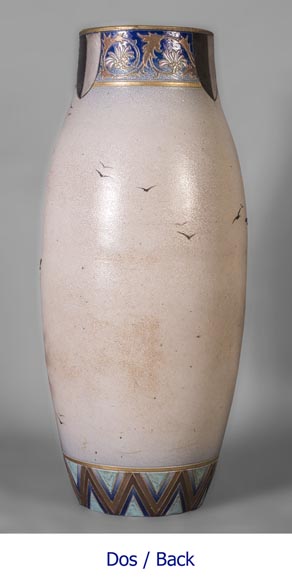 SARREGUEMINES MANUFACTURE - Sandstone vase SARREGUEMINES MANUFACTURE - Sandstone vase