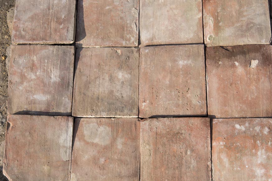 Little set of terracotta floor tiles in square shape Little set of terracotta floor tiles in square shape-1