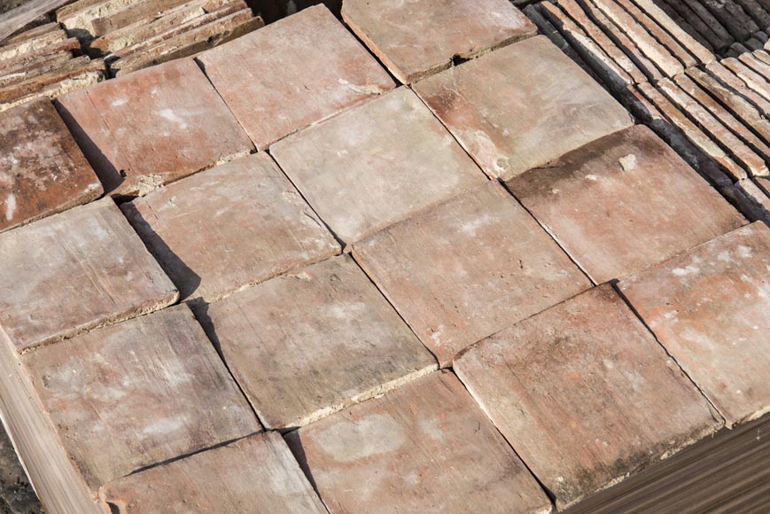 Little set of terracotta floor tiles in square shape Little set of terracotta floor tiles in square shape-2