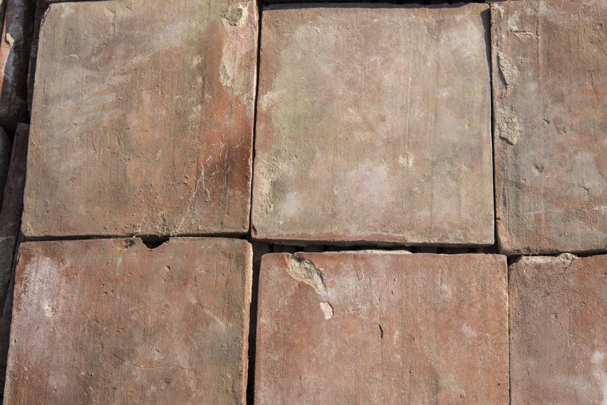 Little set of terracotta floor tiles in square shape Little set of terracotta floor tiles in square shape-3