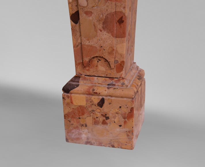 Important Napoleon III antique console in Aleppo breach marble Important Napoleon III antique console in Aleppo breach marble-7