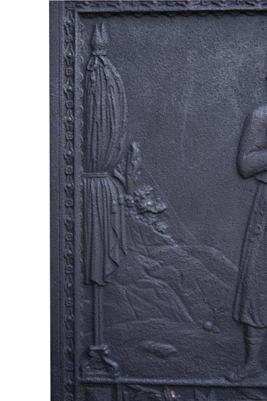 Modern orientalist fireback with soldier Modern orientalist fireback with soldier-3