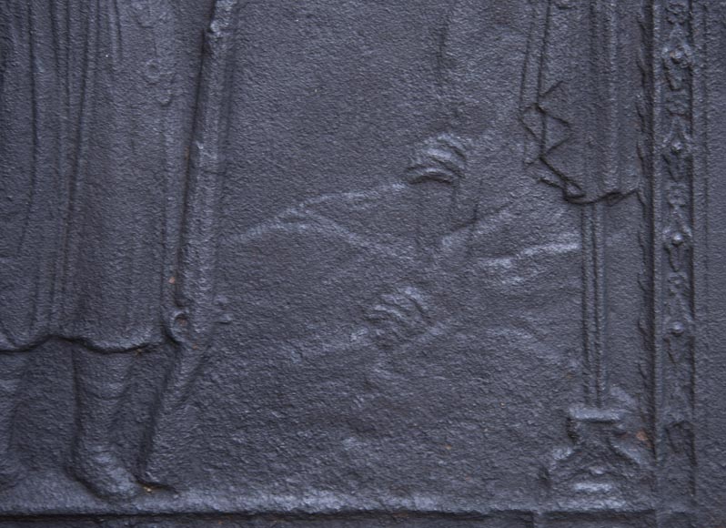 Modern orientalist fireback with soldier Modern orientalist fireback with soldier-5