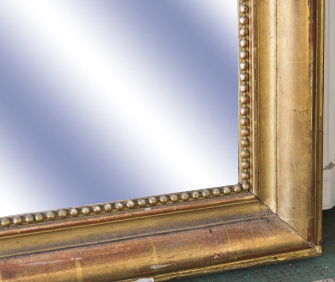 Louis-Philippe style trumeau made out of gilded stucco and wood with pearl decoration Louis-Philippe style trumeau made out of gilded stucco and wood with pearl decoration -3