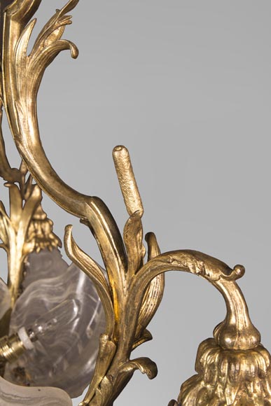 Antique chandelier in the Regency style with shells Antique chandelier in the Regency style with shells-4