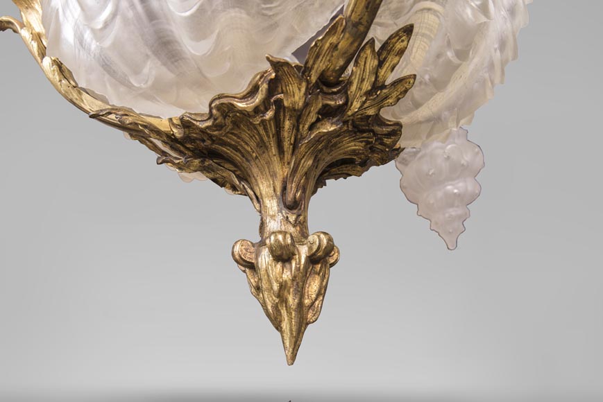 Antique chandelier in the Regency style with shells Antique chandelier in the Regency style with shells-6