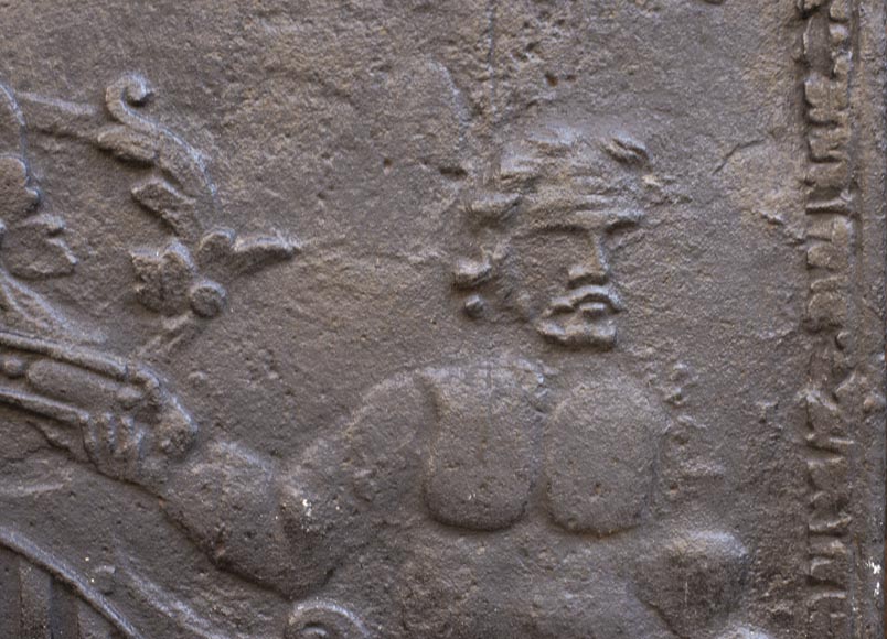 18th century fireback with the coat of arms of Leopold I Duke of Lorraine 18th century fireback with the coat of arms of Leopold I Duke of Lorraine-4