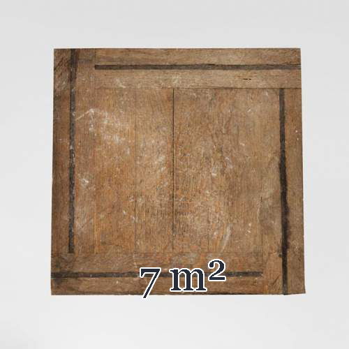 Lot of 7 m2 of square oak parquet panels