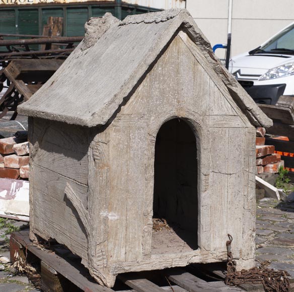 Beautiful cement doghouse in Rocaille style Beautiful cement doghouse in Rocaille style-1