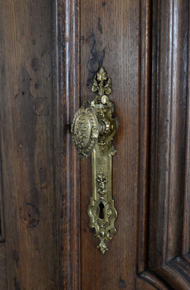 Double door in carved oak in Napoleon III style Double door in carved oak in Napoleon III style-6