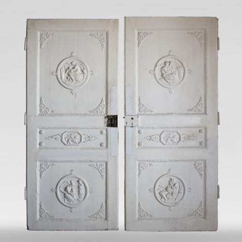 Pair of simple Empire style doors