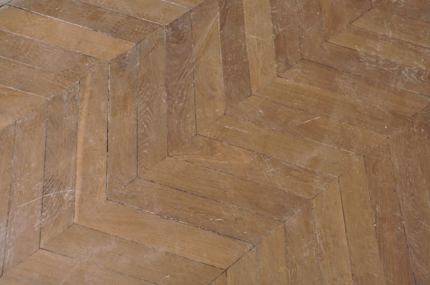 Lot of 15 m² of antique Point de Hongrie oak parquet flooring Lot of 15 m² of antique Point de Hongrie oak parquet flooring-8