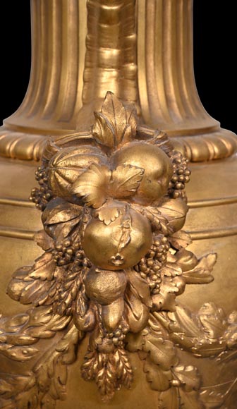 Ferdinand Barbedienne (1810-1892), Large Antique-Style Gilt Bronze Vase Ferdinand Barbedienne (1810-1892), Large Antique-Style Gilt Bronze Vase-5