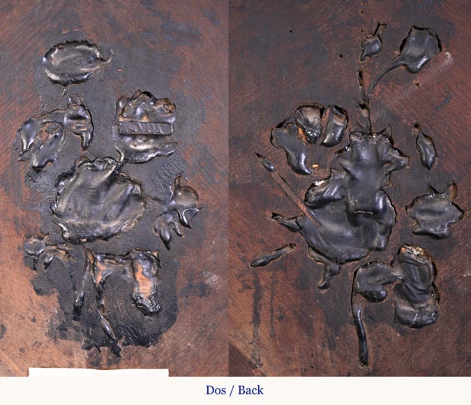 Julien-Nicolas RIVART, two porcelain marquetry panels on wood Julien-Nicolas RIVART, two porcelain marquetry panels on wood-12