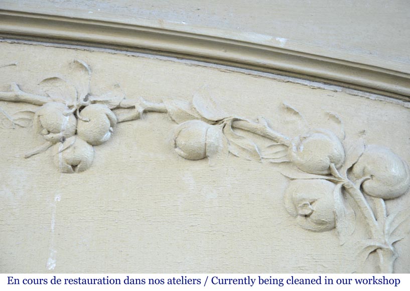 Antique trumeau decorated with garlands of fruit Antique trumeau decorated with garlands of fruit-3