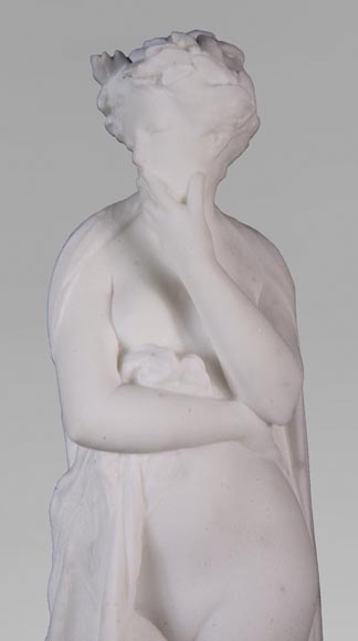Albert CARRIER-BELLEUSE (1824-1887) - Young woman in statuary marble Albert CARRIER-BELLEUSE (1824-1887) - Young woman in statuary marble-2