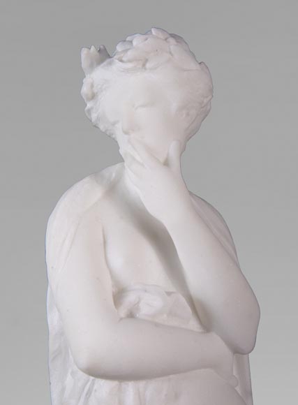 Albert CARRIER-BELLEUSE (1824-1887) - Young woman in statuary marble Albert CARRIER-BELLEUSE (1824-1887) - Young woman in statuary marble-3