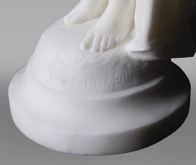Albert CARRIER-BELLEUSE (1824-1887) - Young woman in statuary marble Albert CARRIER-BELLEUSE (1824-1887) - Young woman in statuary marble-7