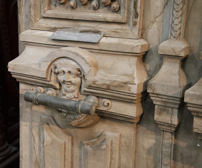 Pair of Napoleon III style oak doors Pair of Napoleon III style oak doors-7