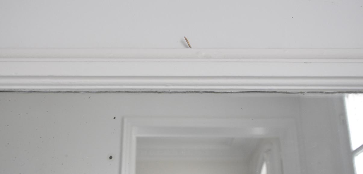 Simple trumeau in painted wood Simple trumeau in painted wood-2