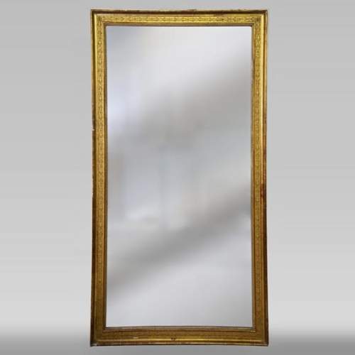 Antique Restoration period trumeau decorated with flower friezes