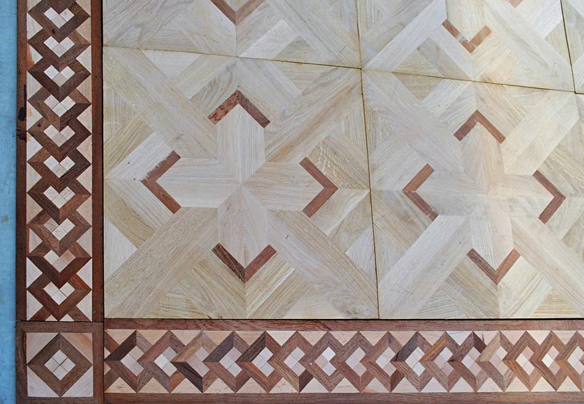 Beautiful antique oak and mahogany parquet flooring Beautiful antique oak and mahogany parquet flooring-2