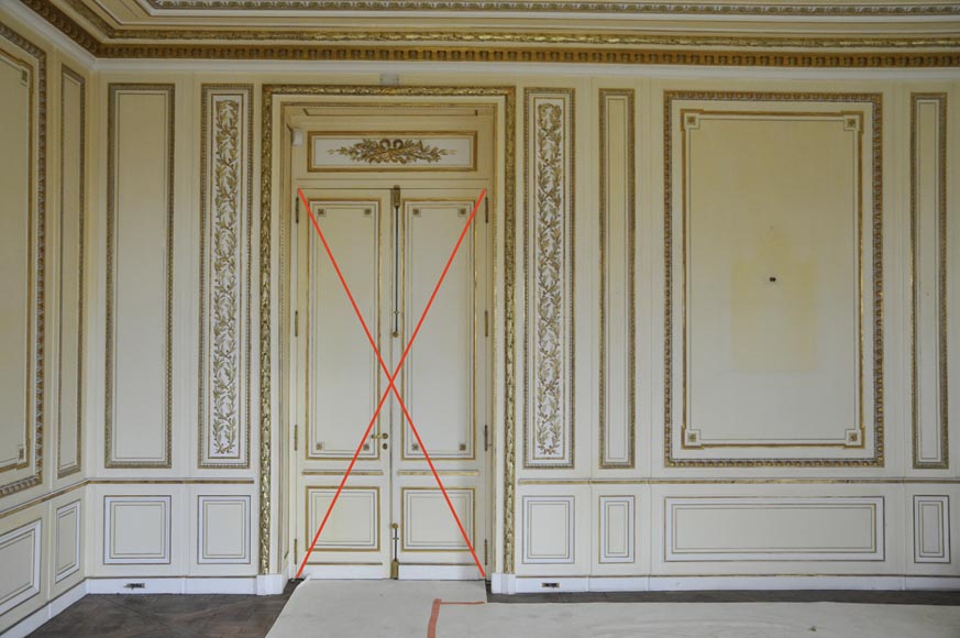 Important Louis XVI style woodwork, end of the 20th century Important Louis XVI style woodwork, end of the 20th century-1