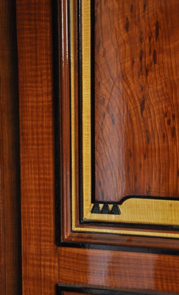 Pair of late 20th century Art Deco style wood trompe l'oeil doors Pair of late 20th century Art Deco style wood trompe l'oeil doors -6