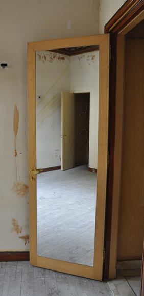 Pair of late 20th century Art Deco style wood trompe l'oeil doors Pair of late 20th century Art Deco style wood trompe l'oeil doors -11