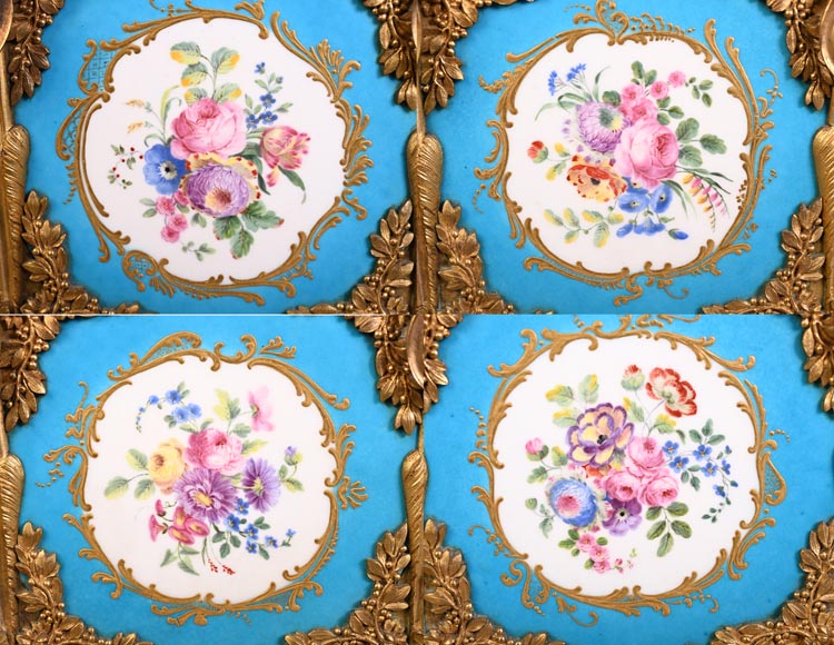 Alfred-Emmanuel-Louis Beurdeley (attributed to) Pair of small porcelain jardinières with gilt-bronze mounts-4