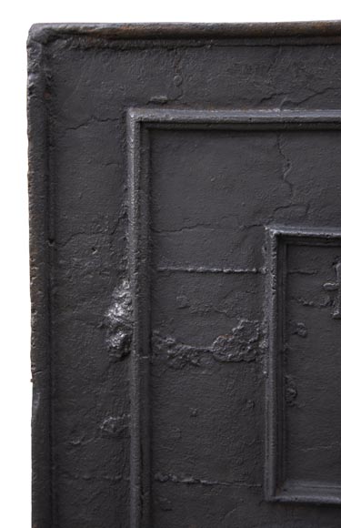 Antique fireback with religious decoration Antique fireback with religious decoration-4