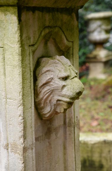 Important modern stone outdoor fountain Important modern stone outdoor fountain-3