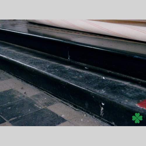 Set of steps in fine black marble
