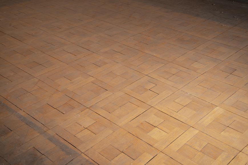 Lot of 55 m2 of square oak parquet flooring-1