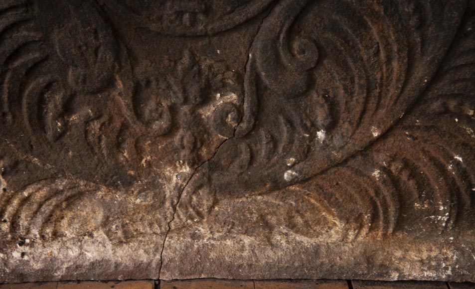 Antique fireback to the Armes de France from the 19th century Antique fireback to the Armes de France from the 19th century-4