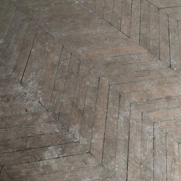 Batch of 11 m² of antique Point de Hongrie oak parquet flooring Batch of 11 m² of antique Point de Hongrie oak parquet flooring-0